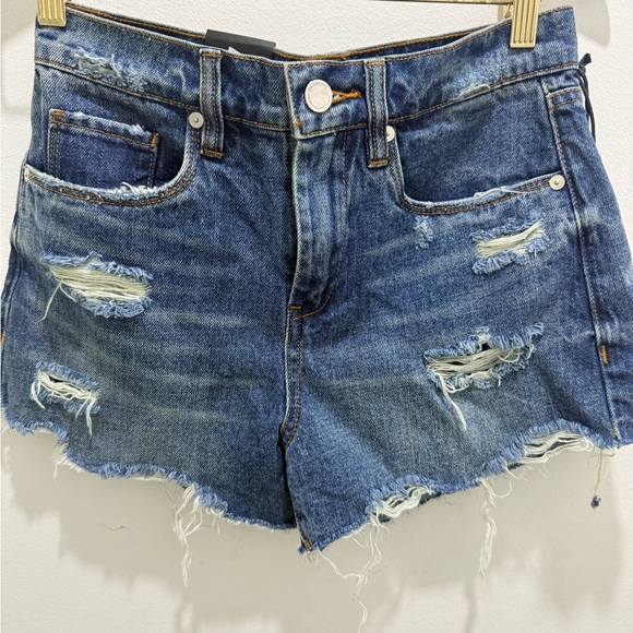 Blank NYC Barrow Distressed Denim Shorts Jean Shorts